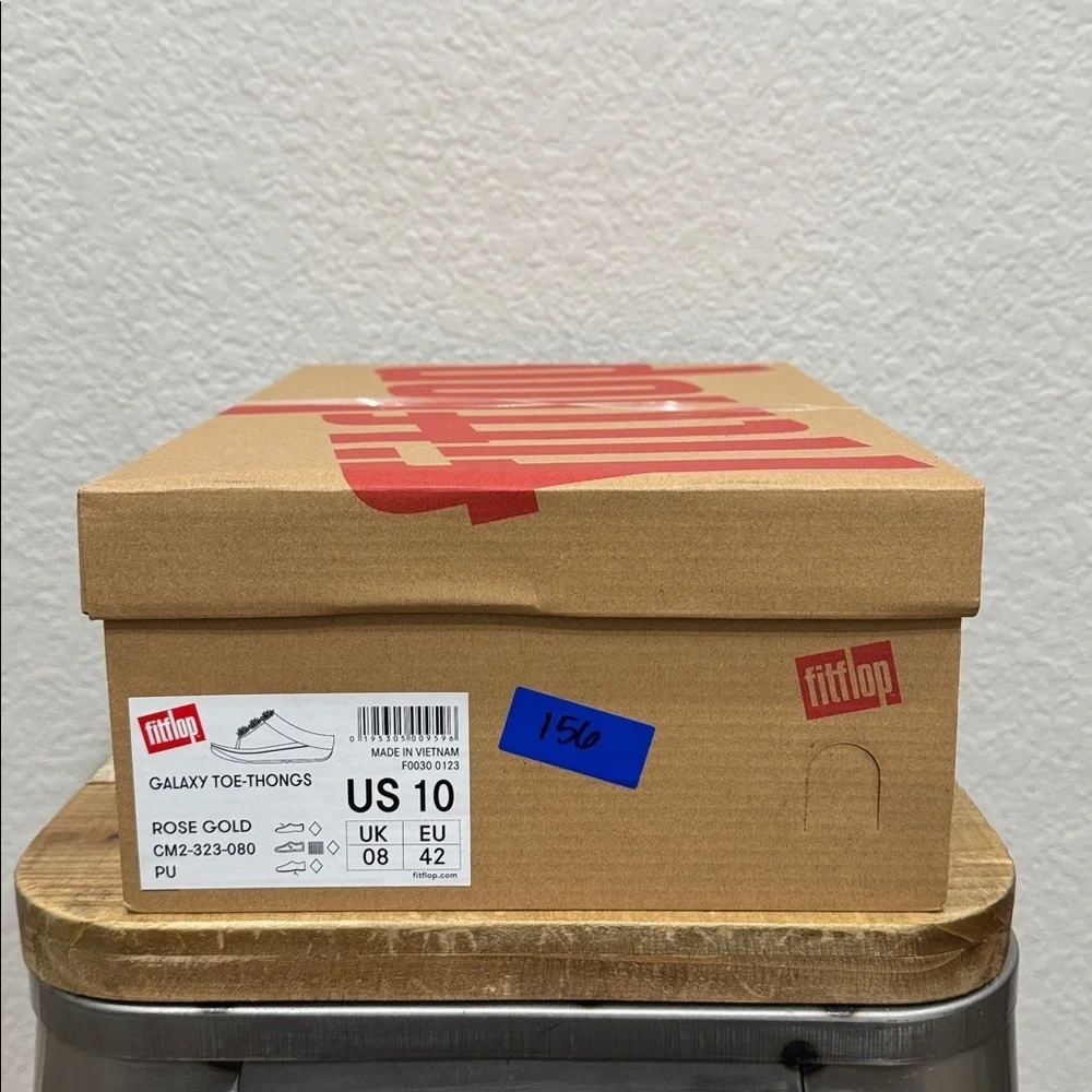 Fitflop Galaxy Toe Thong Rose Gold Sandals Size 10 - Picture 12 of 12